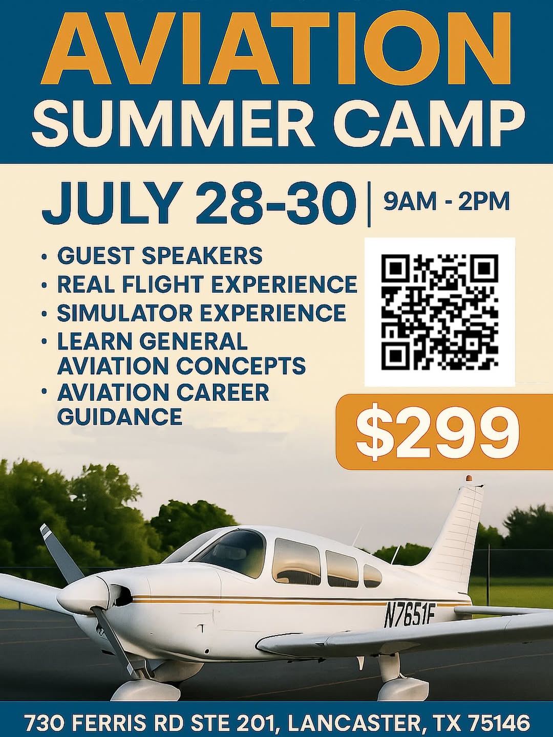 Instinct Aviation Academy Summer Camp Poster
